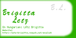 brigitta letz business card